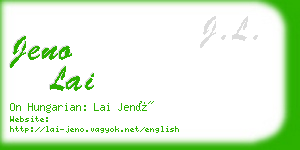 jeno lai business card